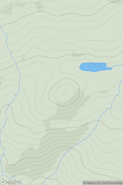 Thumbnail image for Creag Liath [Kyle of Lochalsh to Garve] showing contour plot for surrounding peak